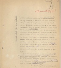 [Carta] 1959 noviembre 23, Santiago, Chile [a] Jorge Alessandri Roodríguez