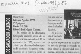 El último día de Salvador Allende  [artículo] Francisca Lange