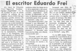 El escritor Eduardo Frei.