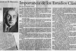 Importancia de los estudios clásicos