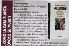 Allende: como la casa blanca provoco su muerte