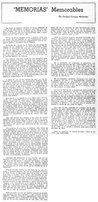 Memorias" memorables