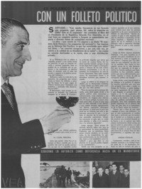 Con un folleto político volvió Frei.