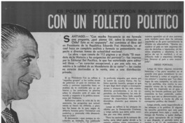 Con un folleto político volvió Frei.