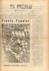 El Pueblo de Tarapacá órgano del Partido Radical.