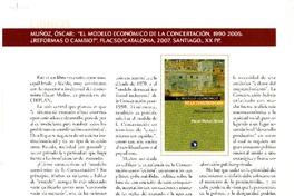 El modelo económico de la Concertación  [artículo] Ignacio Walker.