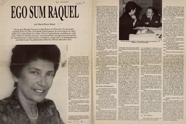 Ego sum Raquel  [artículo] María Elena Wood.