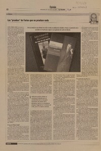 Las "pruebas" de Farías que no prueban nada  [artículo]Julio Silva Solar.