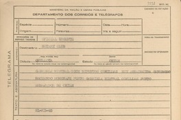 [Telegrama] 1945 nov. 21, [Brasil] [al] Rotary Club, Quillota, Chile