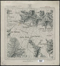 Llai-Llai Departamentos de Quillota, Los Andes y Putaendo [material cartográfico] : Estado Mayor Jeneral del Ejército de Chile. Departamento de Levantamiento.