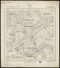 Panquehue Departamento de Los Andes [material cartográfico] : Estado Mayor Jeneral del Ejército de Chile. Departamento de Levantamiento.