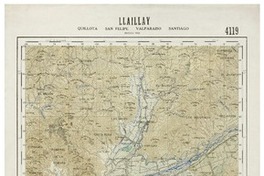 Llay - Llay Quillota San Felipe Valparaíso Santiago. [material cartográfico] :