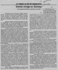 "Emilia, intriga en Quintay"