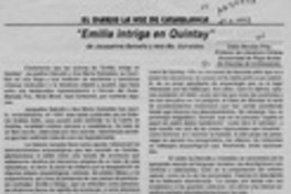 "Emilia, intriga en Quintay"