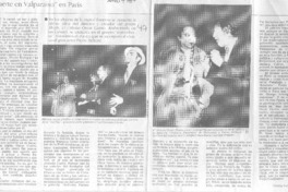 "Muerte en Valparaíso" en París