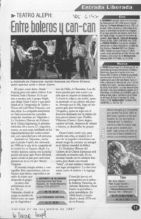 Entre boleros y can-can