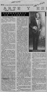 Comentario de libros  [artículo] Antonio Rojas Gómez.