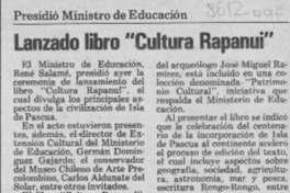 Lanzado libro "Cultura Rapanui"