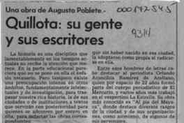 Quillota, su gente y sus escritores  [artículo] Luciano Figueroa C.