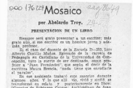 Mosaico  [artículo] Abelardo Troy.