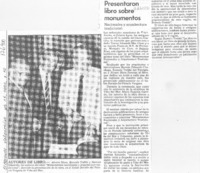 Presentaron libro sobre monumentos