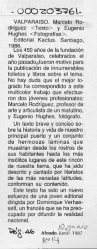 "Valparaíso"  [artículo].