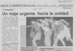 Un Viaje urgente hacia la unidad