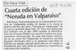 Cuarta edición de "Neruda en Valparaíso"  [artículo] O. Z. S.