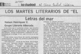 Letras del mar