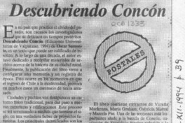 Descubriendo Concón  [artículo] Antoine Doinel.