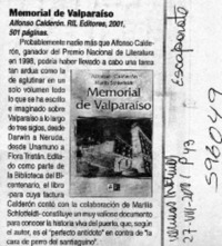 Memorial de Valparaíso  [artículo]