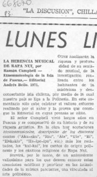 La Herencia musical de Rapa Nui.
