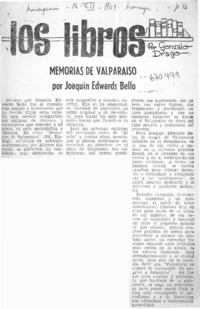 Memorias de Valparaíso