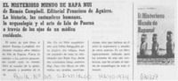 El Misterioso mundo de Rapa Nui.