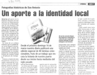 Un Aporte a la identidad local.