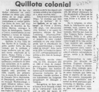 Quillota colonial.