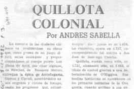 Quillota colonial