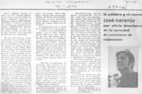 La palabra y el rostro José Naranjo