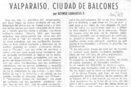 Valparaíso, ciudad de balcones