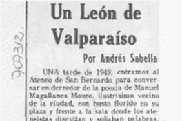 Un león de Valparaíso