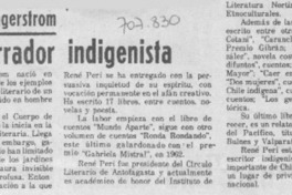 Vital narrador indigenista.