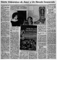 Veinte Valparaísos de amor y un Neruda inesperado