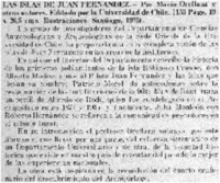 Las islas de Juan Fernández.