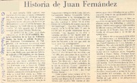 Historia de Juan Fernández.