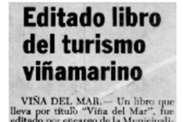 Editado libro del turismo viñamarino.