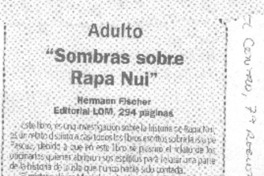 Sombras sobre Rapa Nui"