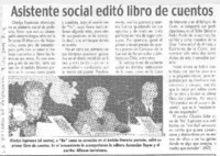 Asistente social editó libro de cuentos