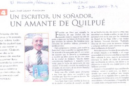 Un Escritor, un soñador un amante de Quilpué