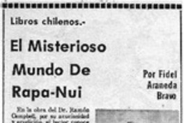 El Misteriosos mundo de Rapa-Nui