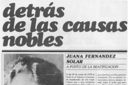 Detrás de las causas nobles.